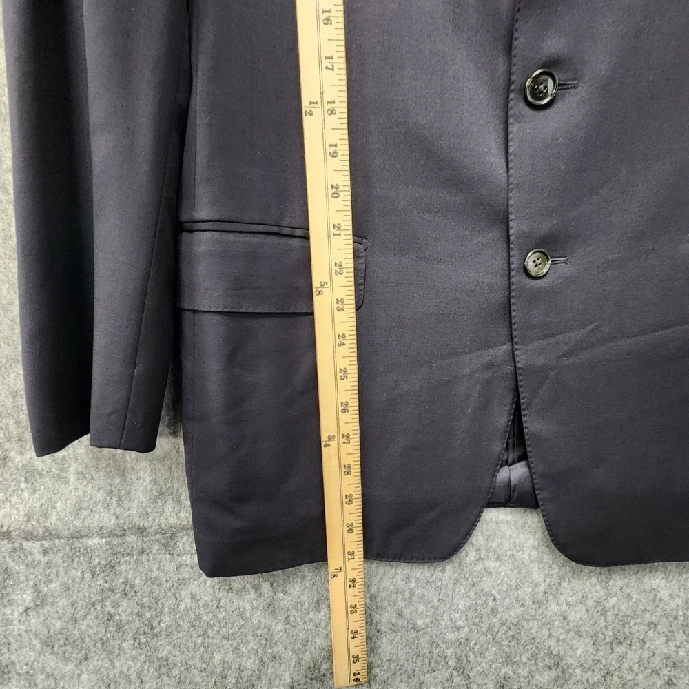 Ermenegildo Zegna Blazer Mens EU 50R (US 40R) Dark Blue Wool Made in Switzerland